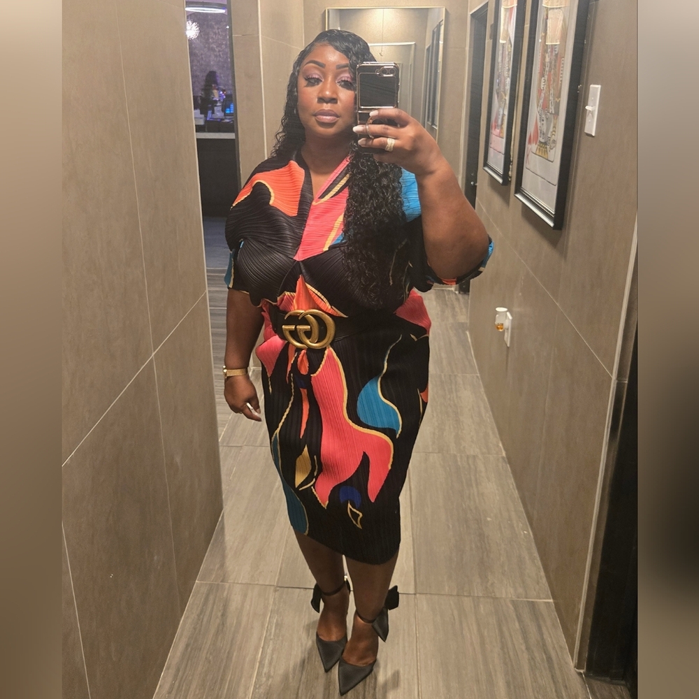 Colorful Abstract Dress